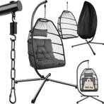 Egg Hangstoel - Binnen en buiten - Tot 150kg - Donkergrijs -, Huis en Inrichting, Fauteuils, Verzenden, Zo goed als nieuw