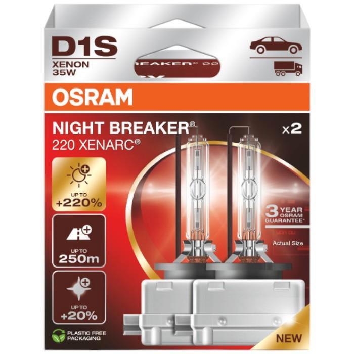 Osram D1S Night Breaker 220 Xenarc +220% Xenonlampen, Auto-onderdelen, Verlichting, Nieuw, Verzenden