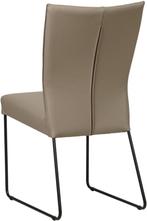 Taupe leren industriële eetkamerstoel - Toledo Leer Khaki (t, Huis en Inrichting, Stoelen, Overige kleuren, Nieuw, Leer, Ophalen of Verzenden