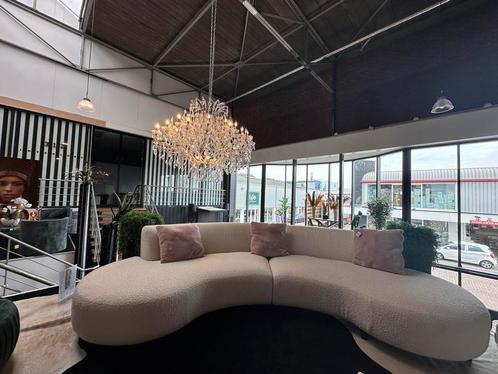 Designbank Rosata 350 cm Teddy white, Huis en Inrichting, Banken | Bankstellen, 300 cm of meer, 100 tot 125 cm, Rechte bank, Vierpersoons of meer