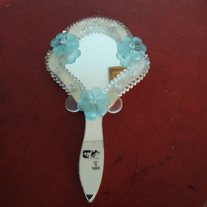 Ongaro e Fuga Artigiani Murano - Spiegel - geblazen glas -, Antiek en Kunst, Antiek | Glas en Kristal