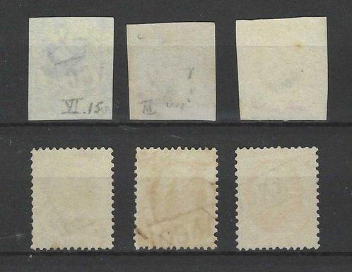 Nederland 1852/1864 - Konig Willem III - NVPH 1/3, 4/6, Postzegels en Munten, Postzegels | Nederland