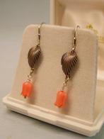 Zonder minimumprijs - Oorbellen Zilver - 6.00ct. tw. Koraal, Nieuw