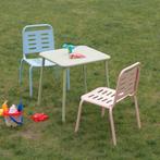 Kindertuinset Etroubles 3-delig tafel met 2 stoelen groen ro, Kinderen en Baby's, Verzenden, Nieuw
