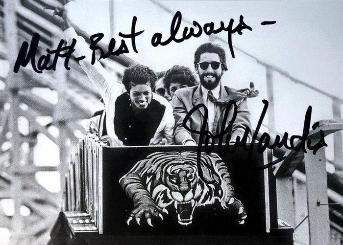 John Landis – Authentic Signed Photo from “Thriller” (Behind, Verzamelen, Film en Tv