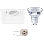 Voordeelset: LED Spot Set - Pragmi Domy Pro - GU10 Fitting -, Metaal of Aluminium, Nieuw, Ophalen of Verzenden, Led