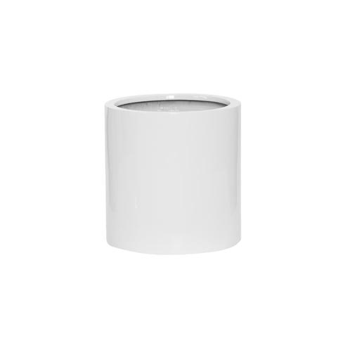 Plantenbak Max - Mat wit Ø24 x (H)30 cm - Ø24 x (H)30 cm, Tuin en Terras, Planten | Tuinplanten, Ophalen of Verzenden