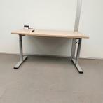 Bureau met slinger incl stopcontact - 140x80 cm, Ophalen of Verzenden, Nieuw