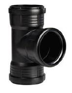 Pipelife Master3+ geluidsarm t-stuk 110x50 87,5gr 3xm Zwart, Doe-het-zelf en Verbouw, Buizen en Afvoer, Ophalen of Verzenden, Nieuw