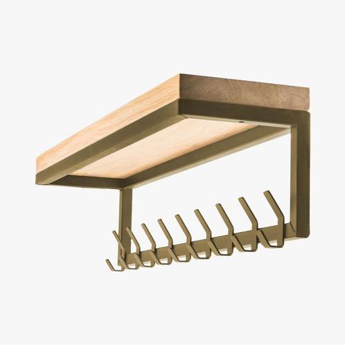 Kapstok - Industrieel - Eiken, Huis en Inrichting, Woonaccessoires | Wandplanken en Boekenplanken, Nieuw, Verzenden