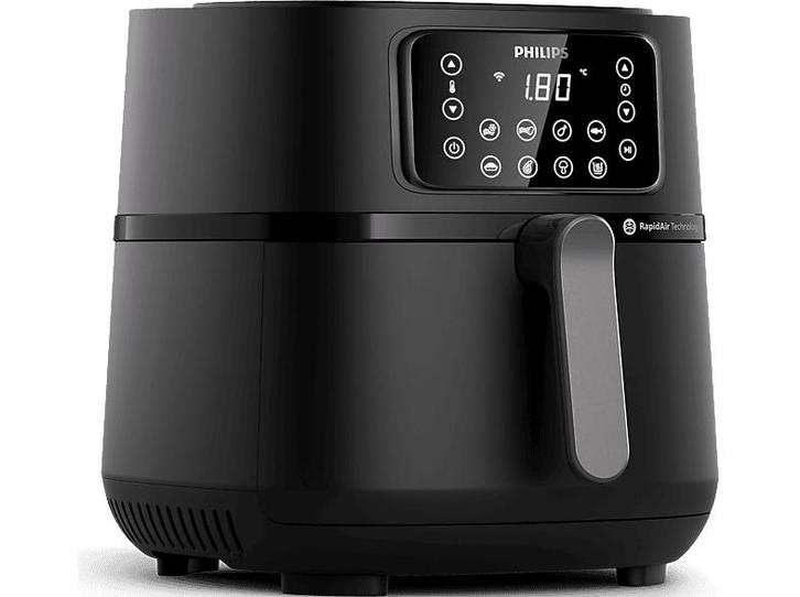Philips -  Connected 5000 Series Heteluchtfriteuse - Zwart, Witgoed en Apparatuur, Airfryers, Airfryer XXL, Nieuw, 1000 t/m 1499 gram