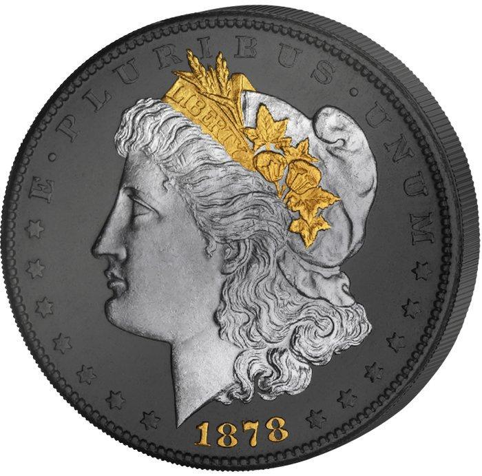Verenigde Staten. 1 Dollar Golden Enigma Premium Morgan 1, Postzegels en Munten, Munten | Europa | Niet-Euromunten