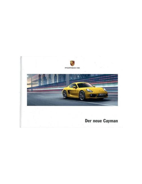 2013 PORSCHE CAYMAN HARDCOVER BROCHURE DUITS, Boeken, Auto's | Folders en Tijdschriften, Porsche