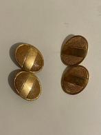 Manchetknopen - 18 karaat Geel goud - Goud 18 karaat (750), Sieraden, Tassen en Uiterlijk, Antieke sieraden