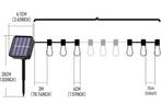 Solar Lichtslinger 15M – 100 LED Edison IP65, Huis en Inrichting, Lampen | Hanglampen, Verzenden, Nieuw