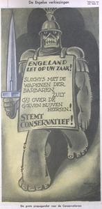 Spotprent over de Engelse verkiezingen (lijst optie), Antiek en Kunst, Verzenden