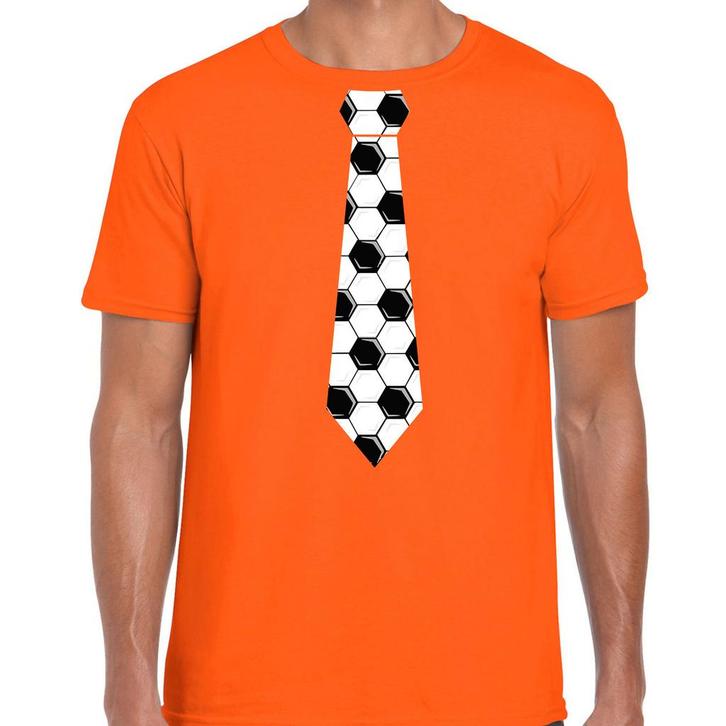 Oranje fan shirt / kleding Holland voetbal stropdas EK/ WK.., Hobby en Vrije tijd, Feestartikelen, Ophalen of Verzenden