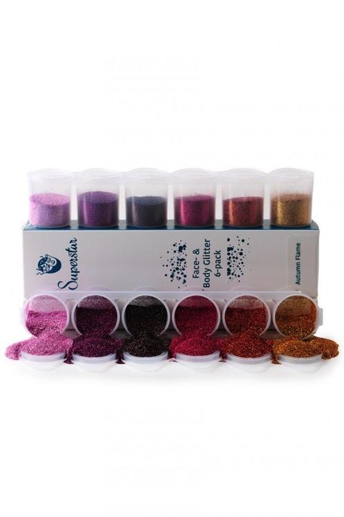 Gekleurde Glitters Herfst 6st, Hobby en Vrije tijd, Feestartikelen, Nieuw, Verzenden