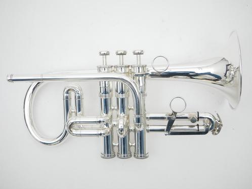 Es Cornet Besson Sovereign Verzilverd Round Stamp serie, Muziek en Instrumenten, Blaasinstrumenten | Trompetten, Gebruikt, Ophalen of Verzenden
