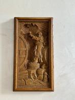 Wanddecoratie - Helmsorig houtrelief – met de hand gemaakte, Antiek en Kunst
