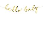 Hello Baby Letterbanner goud, Ophalen of Verzenden, Nieuw