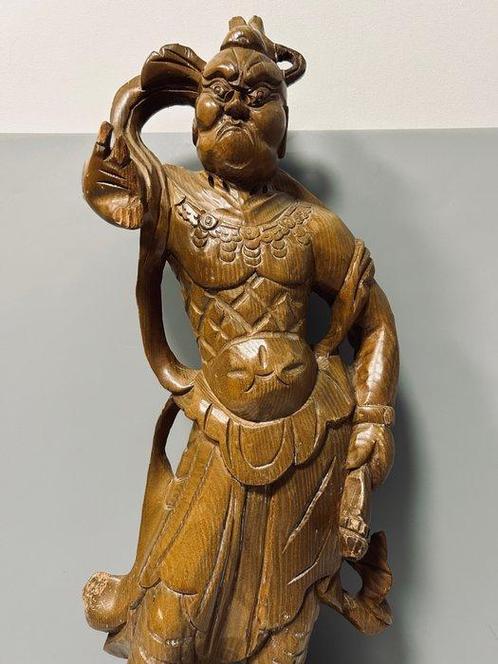 One Extra-large wooden sculptured Nio statue with excellent, Antiek en Kunst, Antiek | Overige Antiek