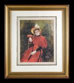 Octave Alfred Saunier (1842-1887) - Portrait de jeune fille