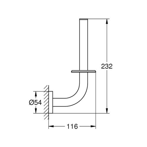 Reserve Toiletrolhouder Grohe Essentials New Wandmontage, Doe-het-zelf en Verbouw, Sanitair, Ophalen of Verzenden