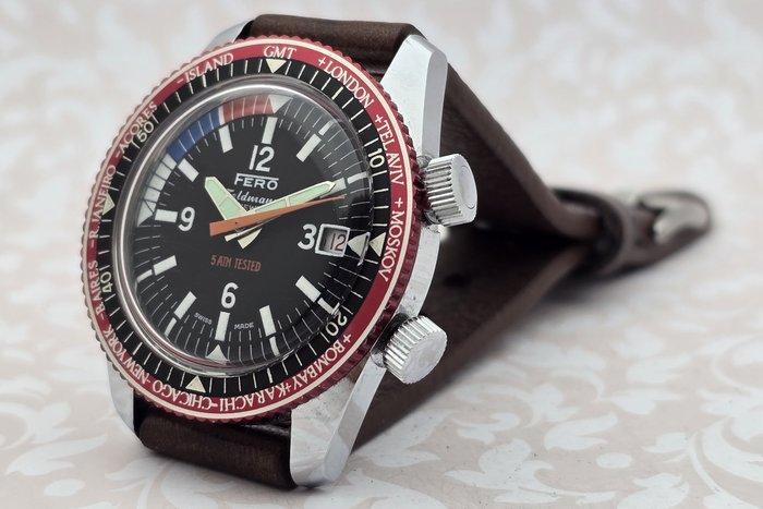 FERO - Feldmann – Vintage GMT World Time Diver – EB 88000 -, Sieraden, Tassen en Uiterlijk, Horloges | Heren