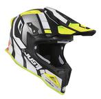 Just1 J-12 Pro Vector Zwart/Wit/Fluor Geel/Carbon crosshelm, Verzenden