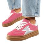 Super gave sneakers roze met zilveren, Kleding | Dames, Schoenen, Ophalen of Verzenden, Nieuw, Roze, Sneakers of Gympen