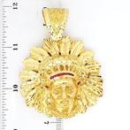 Hanger - 18 karaat Geel goud - 0.50ct. tw. Robijn