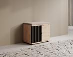 Meubella - Schoenenkast - Eiken 60cm met latjes, Huis en Inrichting, Kasten | Vitrinekasten, Verzenden, Nieuw, 50 tot 100 cm, Modern