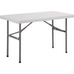 Inklapbare tafel - rechthoekig - wit 122cm, Verzenden, Nieuw in verpakking