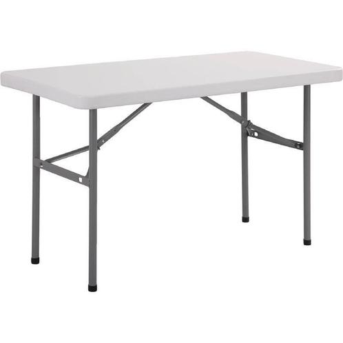 Inklapbare tafel - rechthoekig - wit 122cm, Zakelijke goederen, Horeca | Keukenapparatuur, Nieuw in verpakking, Verzenden