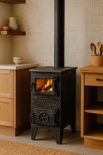 Houtfornuis - houtkachel - zwart - 5,5 kW - verwarmt tot..., Huis en Inrichting, Kachels, Ophalen of Verzenden, Nieuw