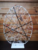 Actie metalen frame ei metal egg ring 32x47cm on base white, Ophalen of Verzenden, Nieuw