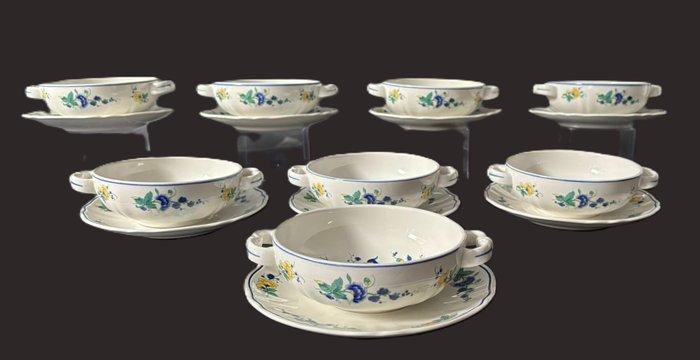 Villeroy & Boch - Soepkom (8) - Phoenix Blau - Porselein, Antiek en Kunst, Antiek | Meubels | Tafels