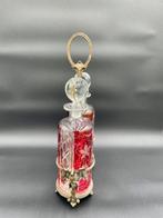 Karaf - Glas, Metaal, Verguld - Likeurkelder - Napoleon III, Antiek en Kunst