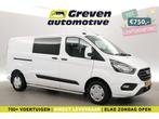 Ford Transit Custom 2.0 TDCI L2H1 DC 6 Zits Airco Carplay, Wit, Nieuw, Ford, Te koop
