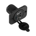 Inbouw USB oplader - 2 poorten - 3.1A - Waterproof, Nieuw, Ophalen of Verzenden