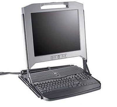 Dell 137PH 1U Poweredge Console Rack 17 LCD | KMM, Computers en Software, Desktop Pc's, Zo goed als nieuw, Ophalen of Verzenden