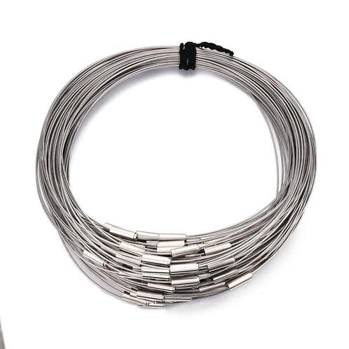 Stijlvolle RVS Spang met Magneetsluiting - 44,5 cm x 1 mm, Hobby en Vrije tijd, Kralen en Sieraden maken, Overige typen, Nieuw