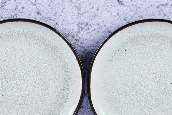 2dekans | bord IRIS Ø16cm - 6 stuks - Ivoorwit, Huis en Inrichting, Keuken | Servies, Zo goed als nieuw, Ophalen of Verzenden