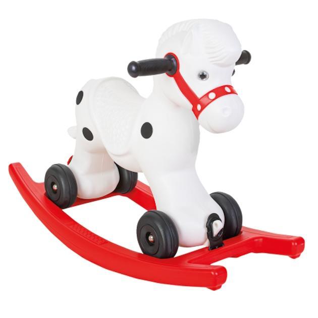 Pilsan Rood/Wit 2-in-1 Pony Hobbelpaard, Kinderen en Baby's, Speelgoed | Babyspeelgoed, Nieuw, Verzenden
