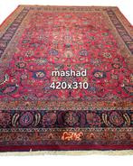 Xxl groot Perzisch tapijt mashad 420x310 wollen vloerkleed, Groot Perzisch tapijt  wollen vloerkleed handgeknoopt iran 4x3, 200 cm of meer