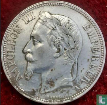Frankrijk 5 francs 1869 (BB - zilver), Postzegels en Munten, Munten | Europa | Niet-Euromunten, Losse munt, Goud, Zilver, Verzenden