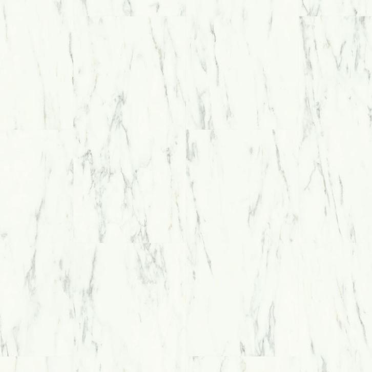 Klik pvc tegel wit |  Quick-Step Alpha Carrara Marmer Wit, Huis en Inrichting, Stoffering | Vloerbedekking, Ophalen