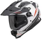 Scorpion ADF-9000 Air Feat Mat Wit Zwart Rood Adventure Helm, Motoren, XXL, Nieuw met kaartje, Overige merken, Offroadhelm