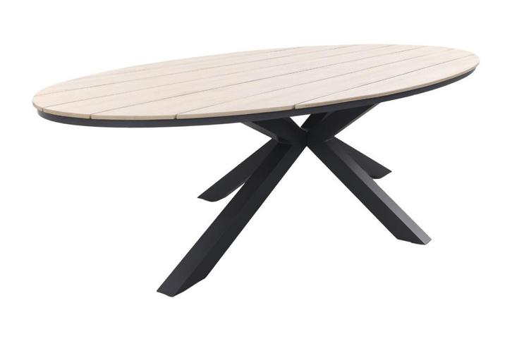 Garden Impressions Edison tuintafel 280 x 140 cm., Tuin en Terras, Tuintafels, Nieuw, Overige materialen, Rond, Verzenden